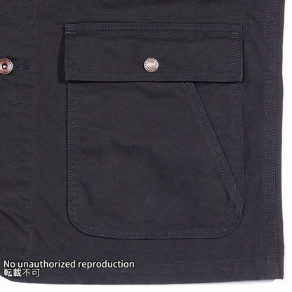 オーガニックコットンダックチョアジャケット／ブラック