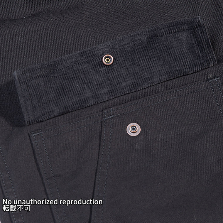 オーガニックコットンダックチョアジャケット／ブラック