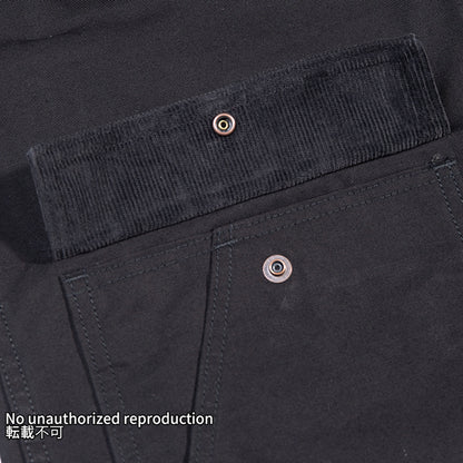 オーガニックコットンダックチョアジャケット／ブラック