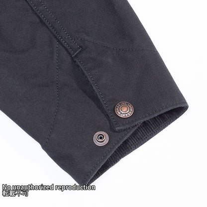 オーガニックコットンダックチョアジャケット／ブラック