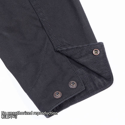 オーガニックコットンダックチョアジャケット／ブラック