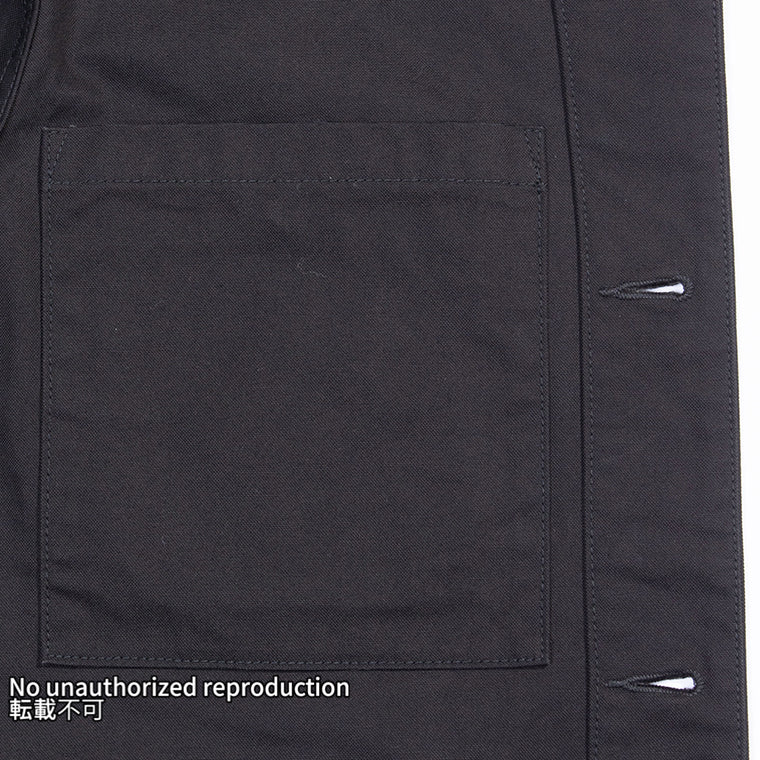 オーガニックコットンダックチョアジャケット／ブラック