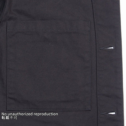 オーガニックコットンダックチョアジャケット／ブラック