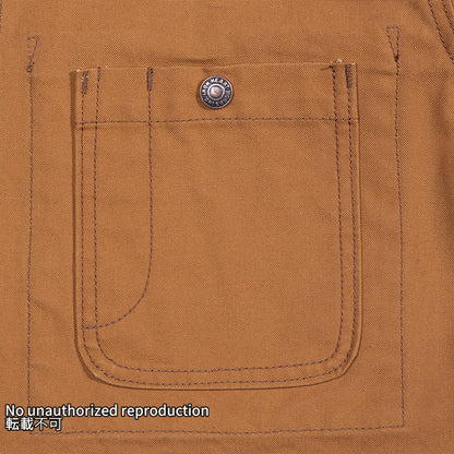 オーガニックコットンダックチョアジャケット／ブラウン