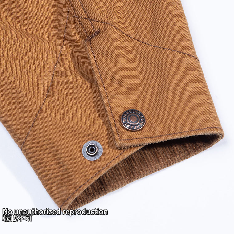 オーガニックコットンダックチョアジャケット／ブラウン