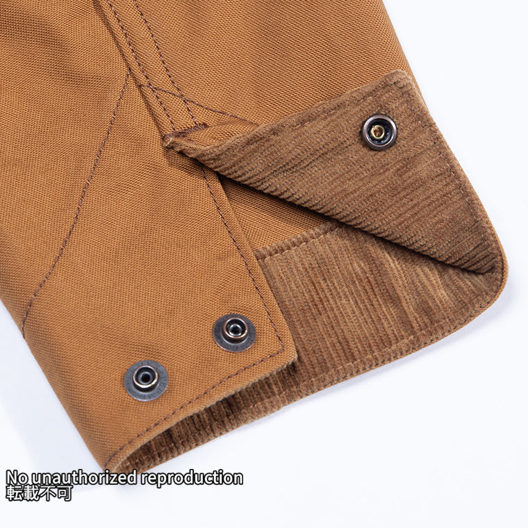 オーガニックコットンダックチョアジャケット／ブラウン