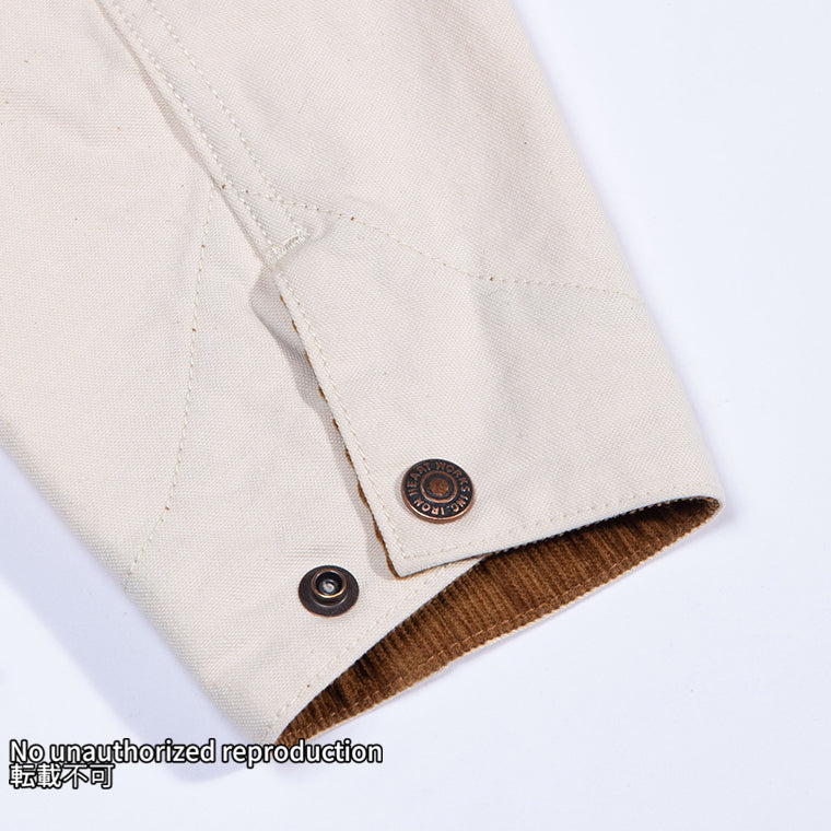 オーガニックコットンダックチョアジャケット／アイボリー