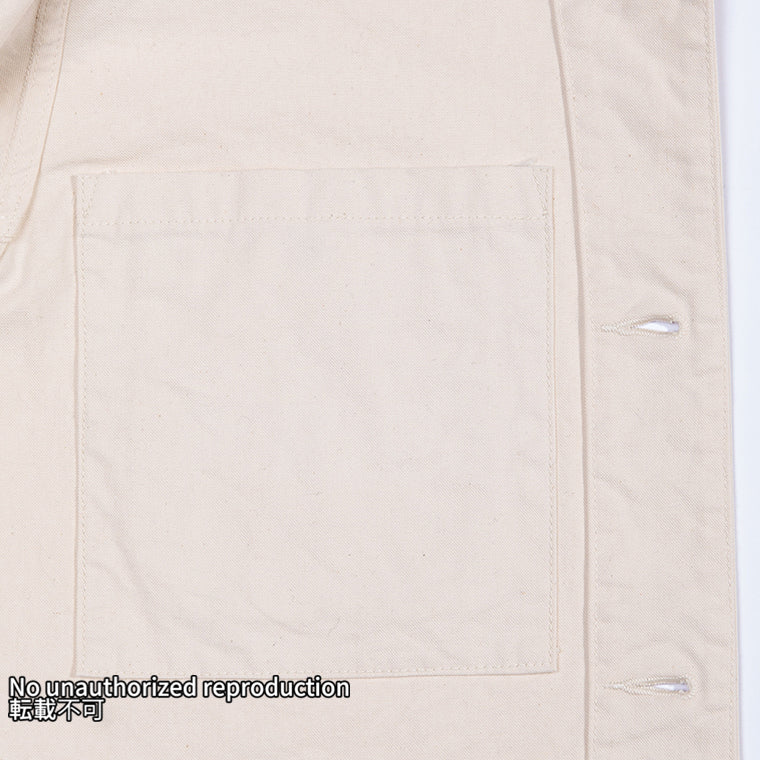 オーガニックコットンダックチョアジャケット／アイボリー