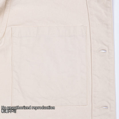 オーガニックコットンダックチョアジャケット／アイボリー