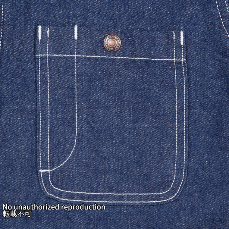 裏地付きデニムチョアジャケット／インディゴ – IRON HEART