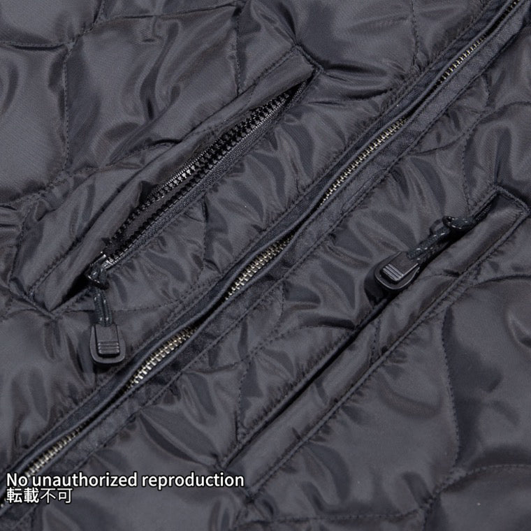 プリマロフト®キルトライダースジャケット／ブラック