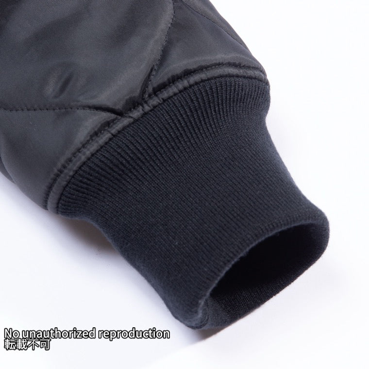 プリマロフト®キルトライダースジャケット／ブラック