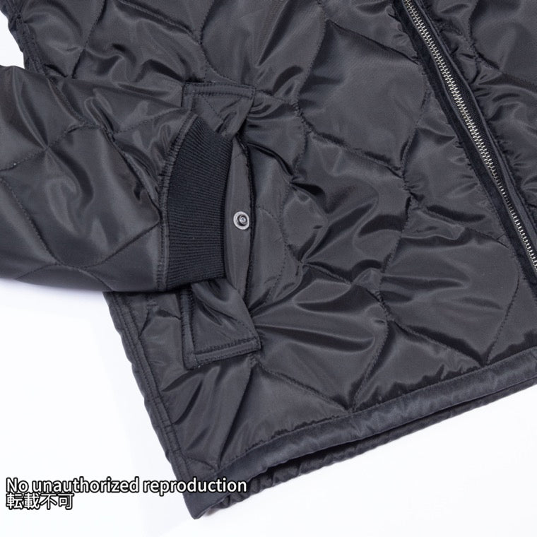 プリマロフト®キルトライダースジャケット／ブラック