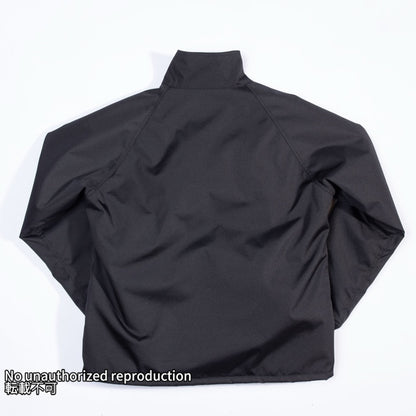 アクリルボア裏地コーデュラウィンドブレーカー／ブラック