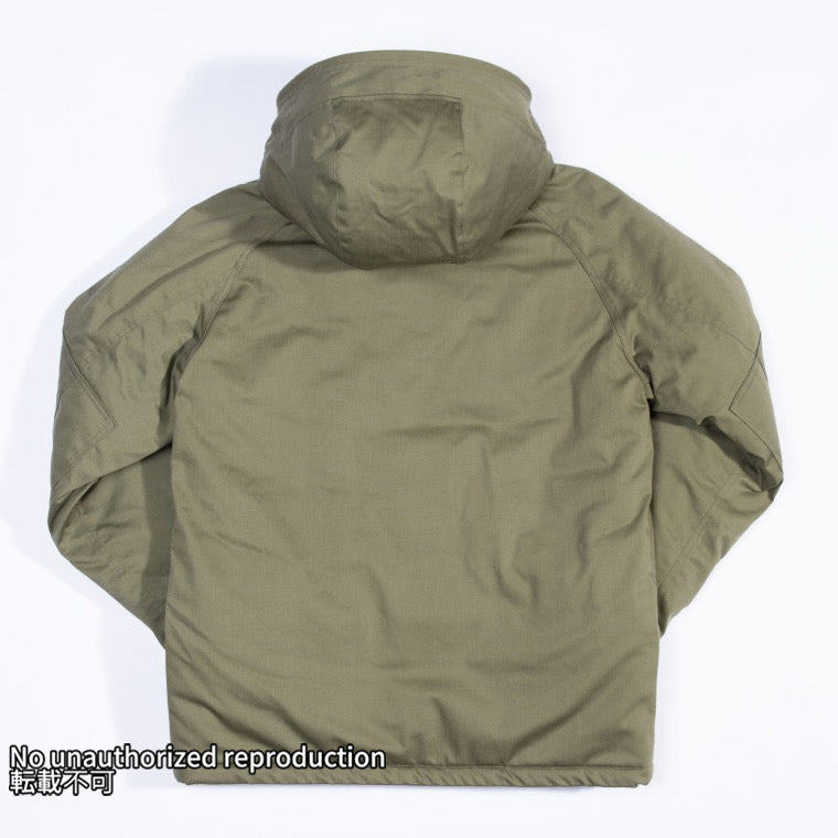 ナイロンコットンサテンウィンタージャケット／オリーブ – IRON HEART