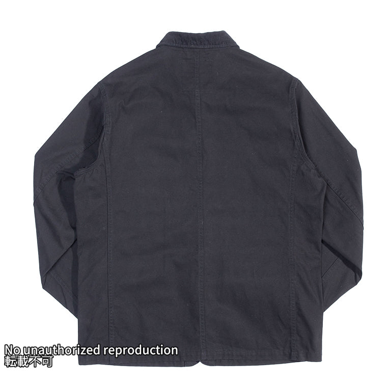 オーガニックコットンダックチョアジャケット／ブラック