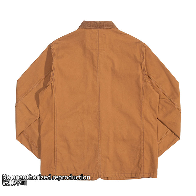 オーガニックコットンダックチョアジャケット／ブラウン