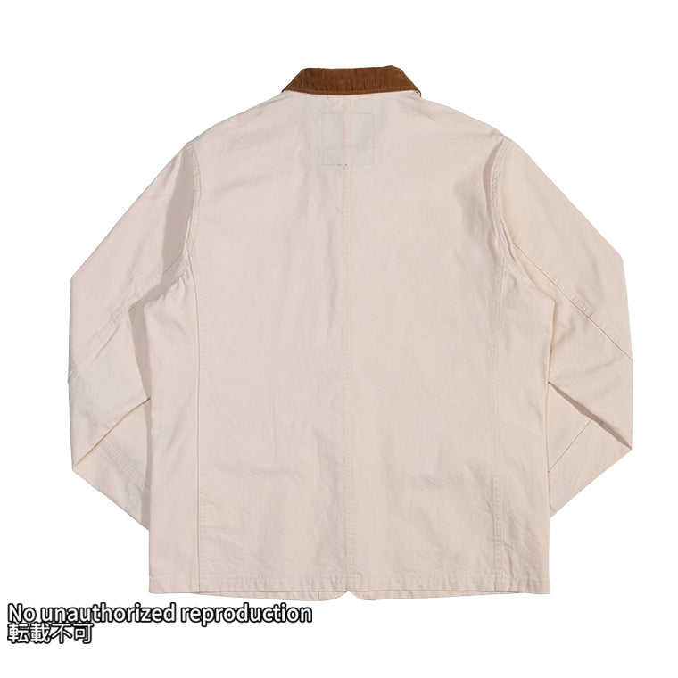 オーガニックコットンダックチョアジャケット／アイボリー