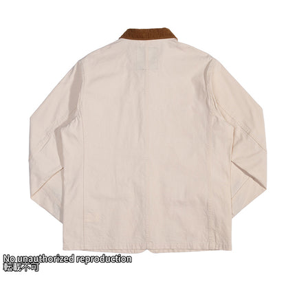 オーガニックコットンダックチョアジャケット／アイボリー