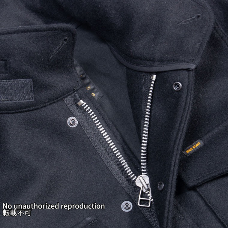 メルトンウールM-65タイプジャケット／ブラック – IRON HEART