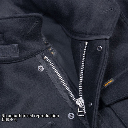 【IHM-49】メルトンウールM-65タイプジャケット／ブラック