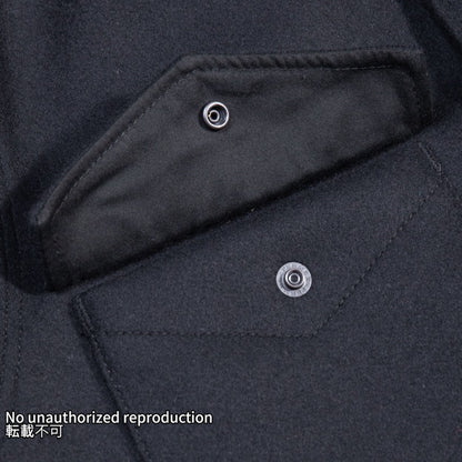 【IHM-49】メルトンウールM-65タイプジャケット／ブラック