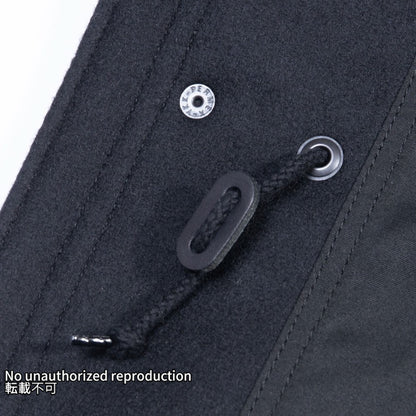 【IHM-49】メルトンウールM-65タイプジャケット／ブラック