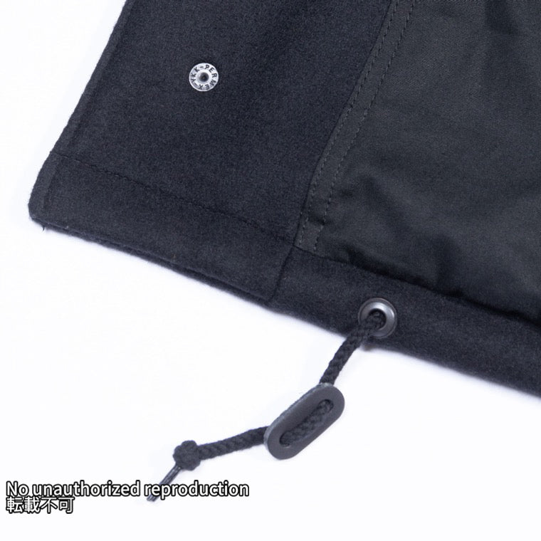 【IHM-49】メルトンウールM-65タイプジャケット／ブラック