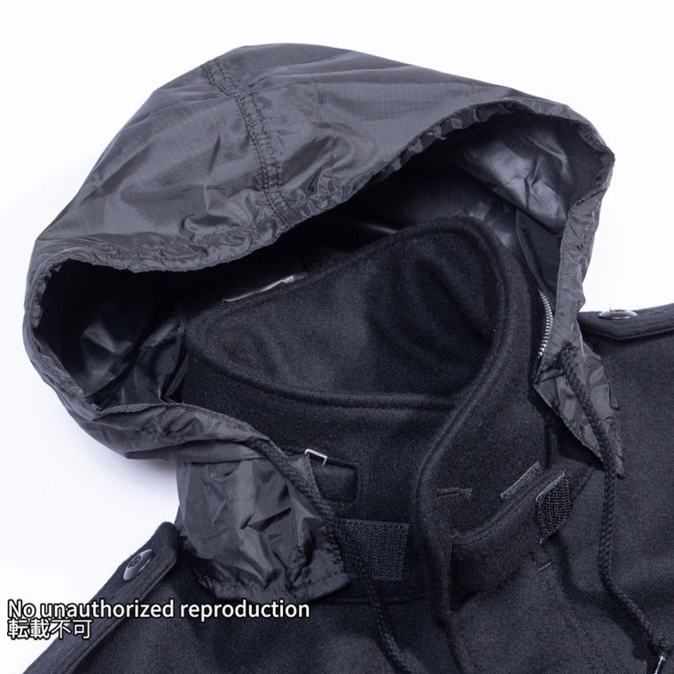 【IHM-49】メルトンウールM-65タイプジャケット／ブラック