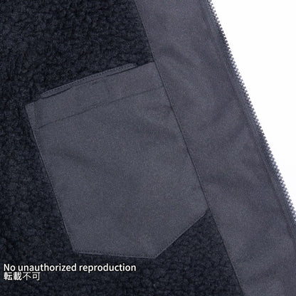 アクリルボア裏地コーデュラウィンドブレーカー／ブラック