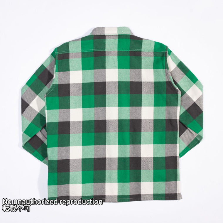 UHFヴィンテージチェックオーバーワークシャツ／グリーン – IRON HEART