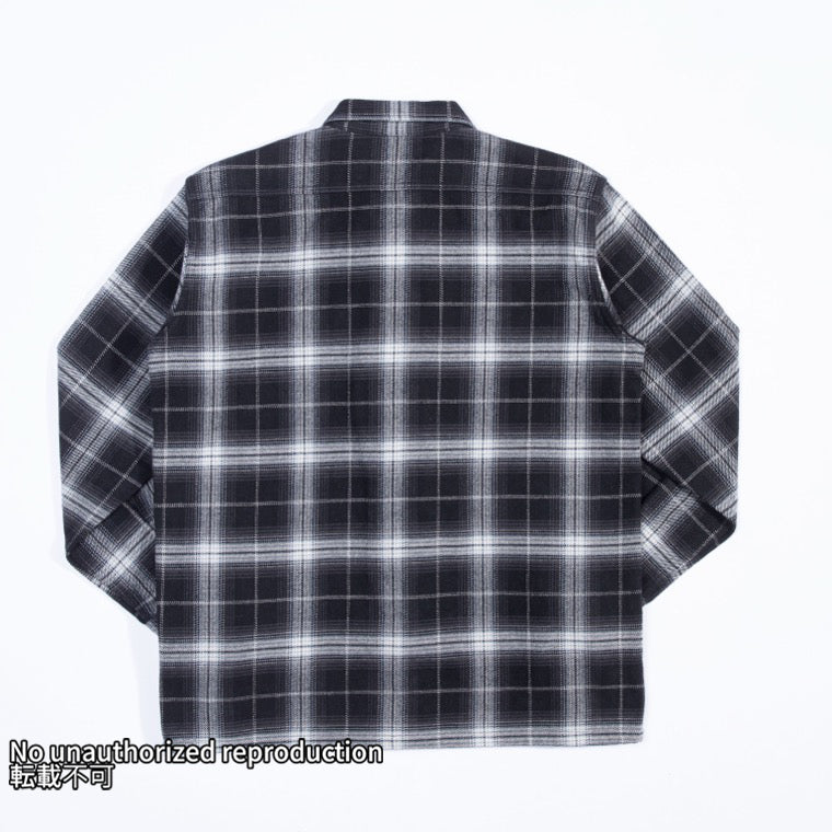 ウルトラヘビーライダースフランネルオンブレーチェック／ブラック