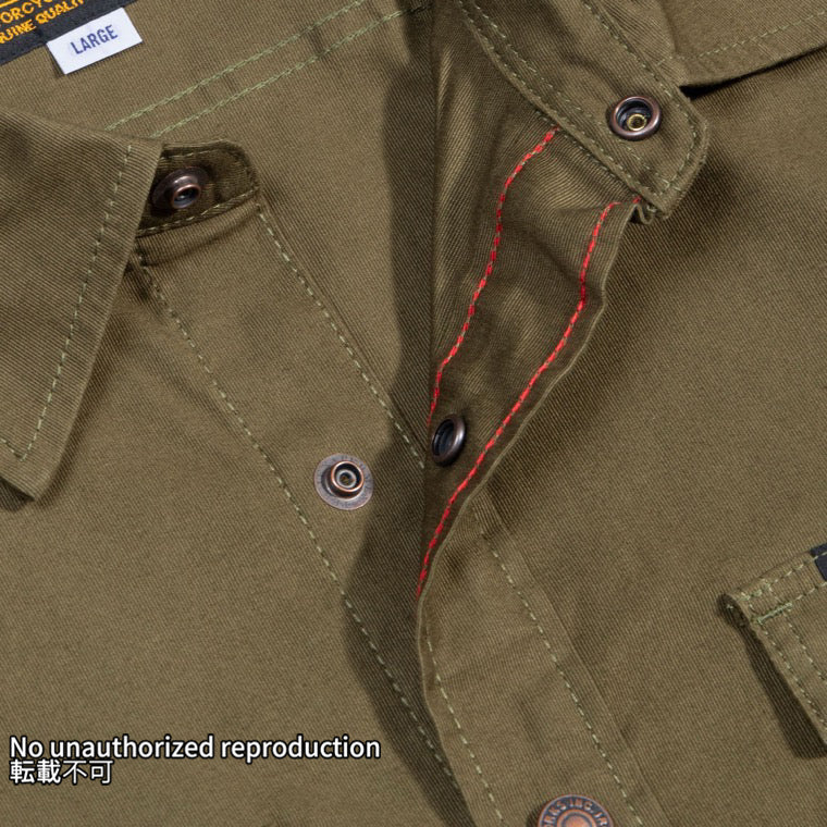 ミリタリーコードC.P.Oシャツ／オリーブ