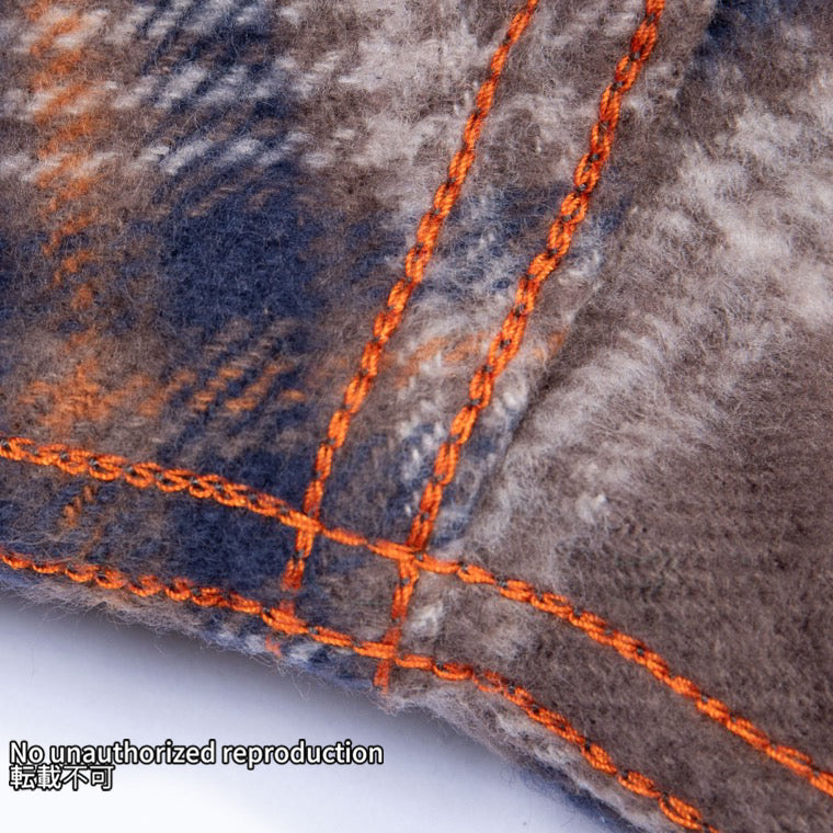 UHFスラブチェックウエスタンシャツ／ブラウン