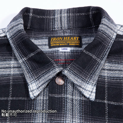 ウルトラヘビーライダースフランネルオンブレーチェック／ブラック