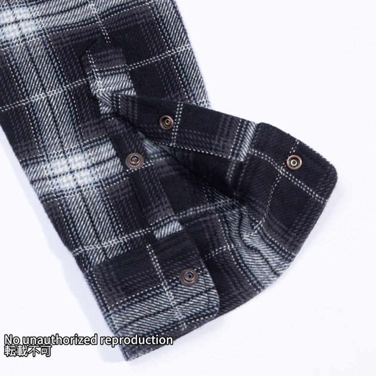 ウルトラヘビーライダースフランネルオンブレーチェック／ブラック