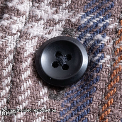 UHFスラブチェックオーバーワークシャツ／ブラウン