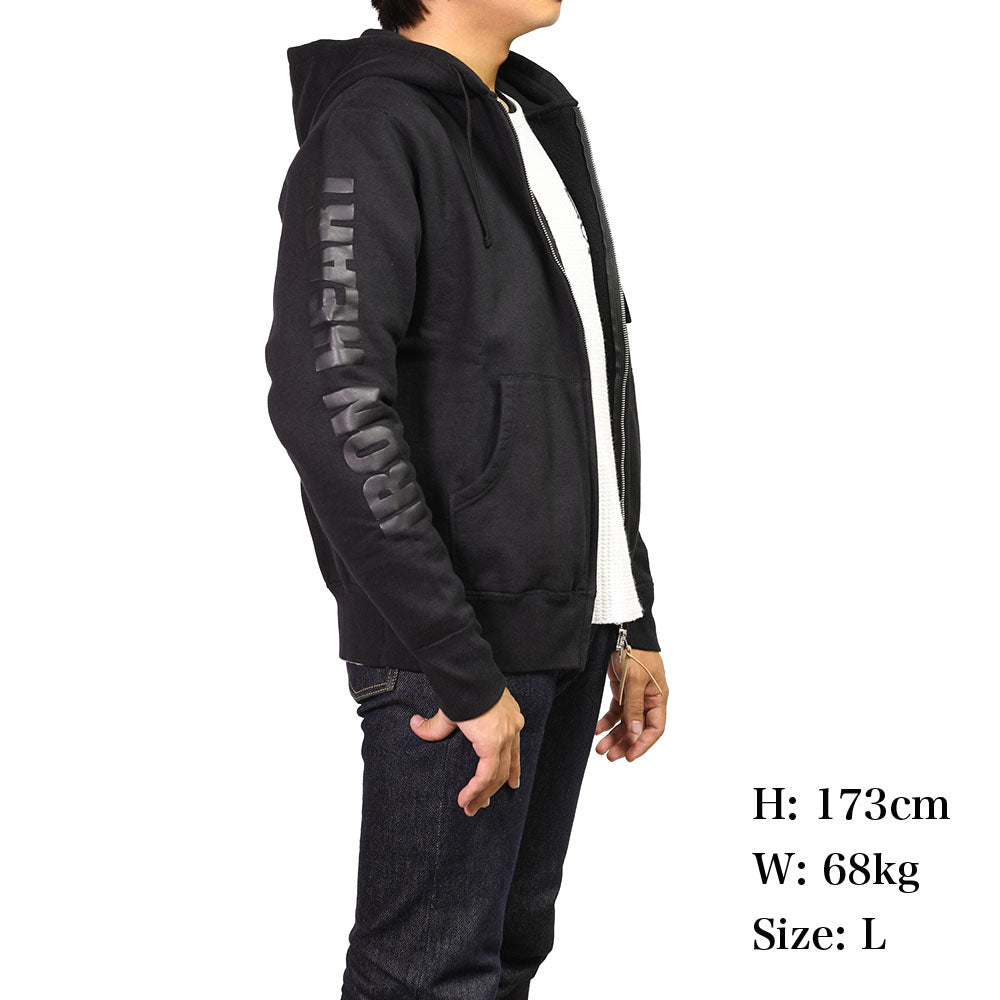 ヘビースウェットジップアップパーカー／ブラック – IRON HEART