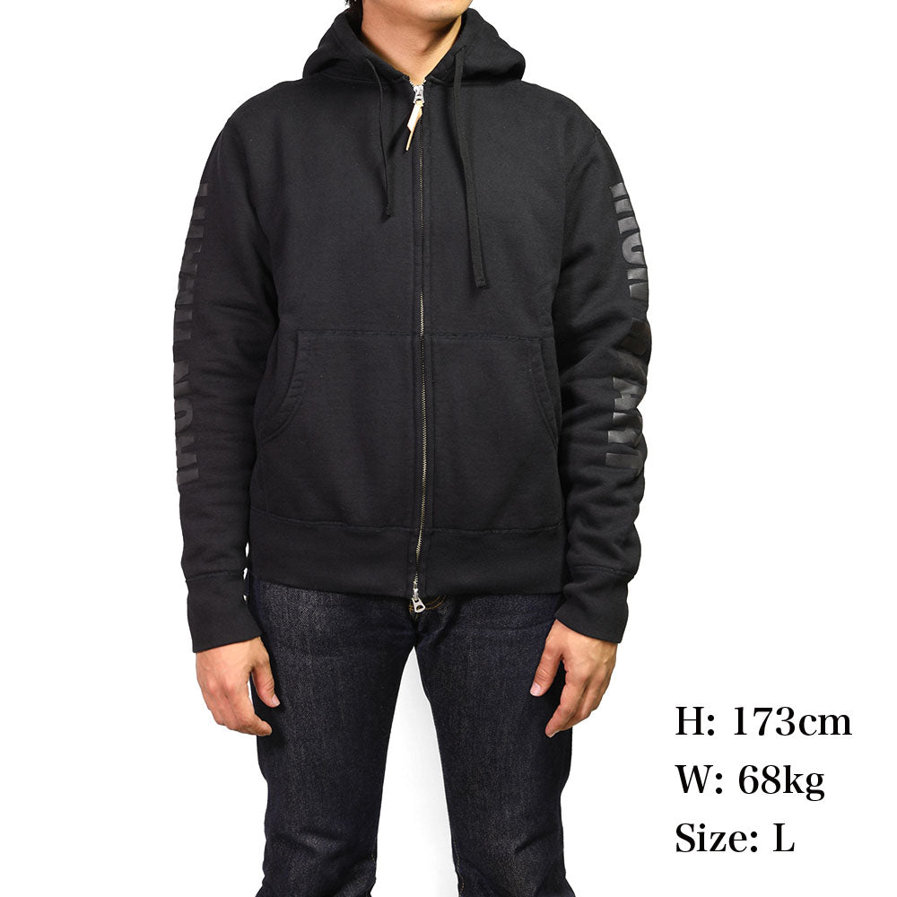 ヘビースウェットジップアップパーカー／ブラック – IRON HEART