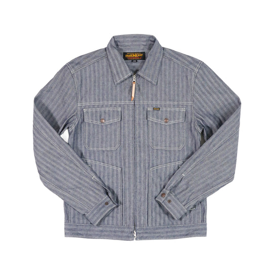 【IHJ-164】ヘリンボーンワークジャケット／ブラック