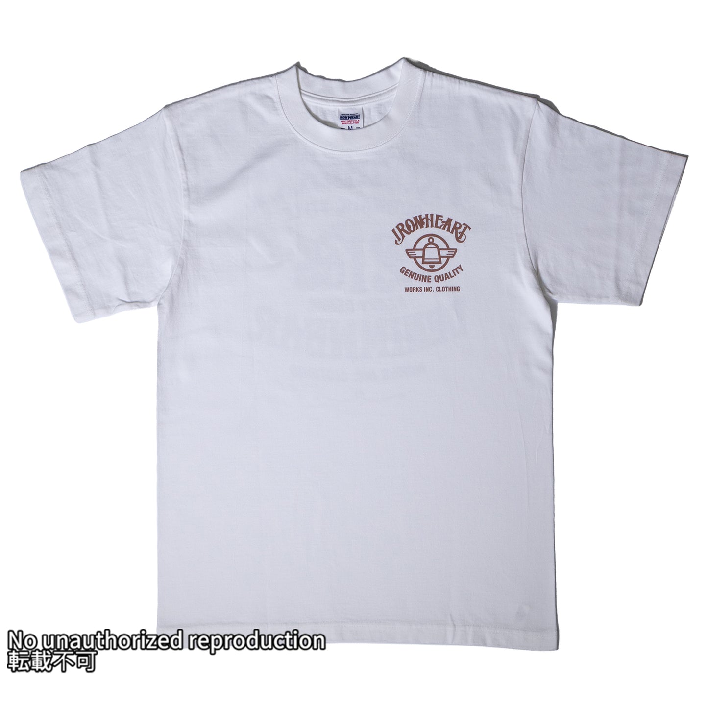 7.5ozヘビーボディプリントTシャツ(denimwear柄)／ホワイト
