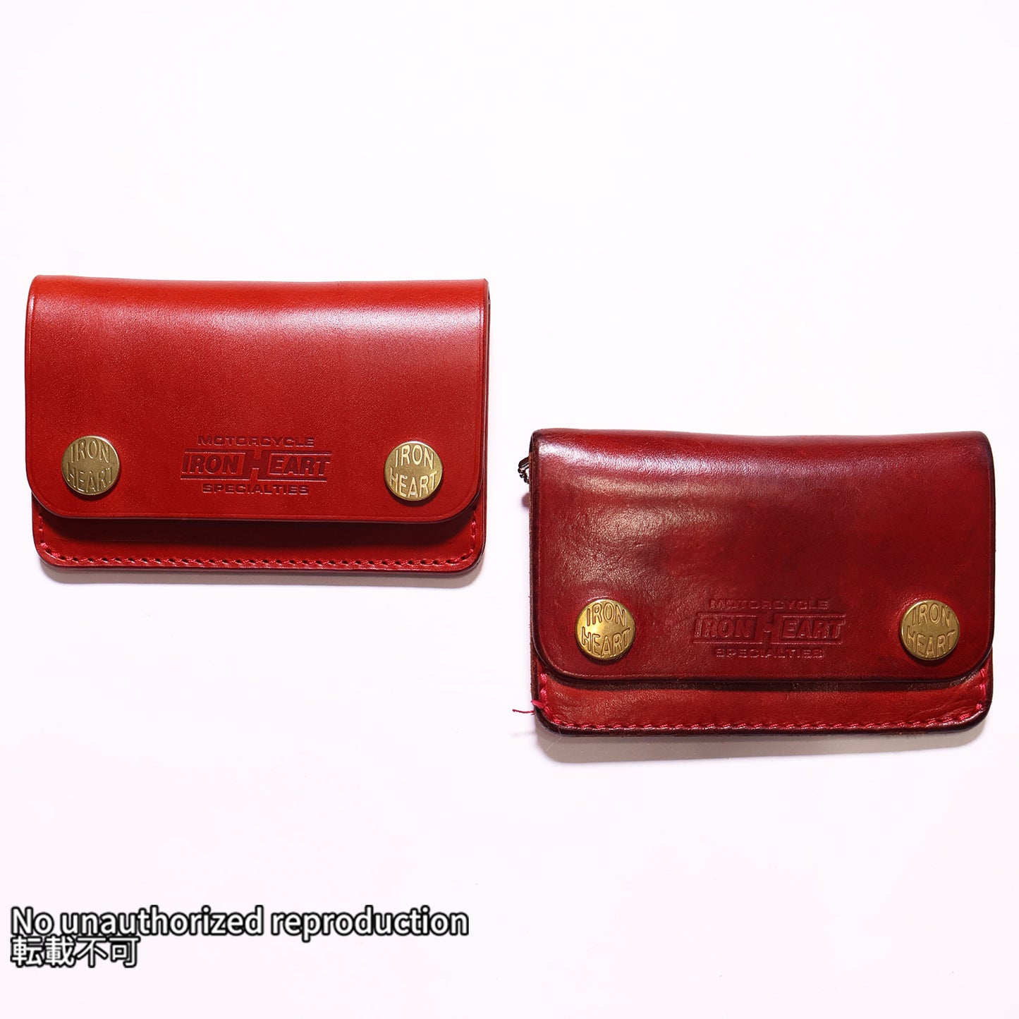 栃木レザー ミニトラッカーウォレット（レッド）