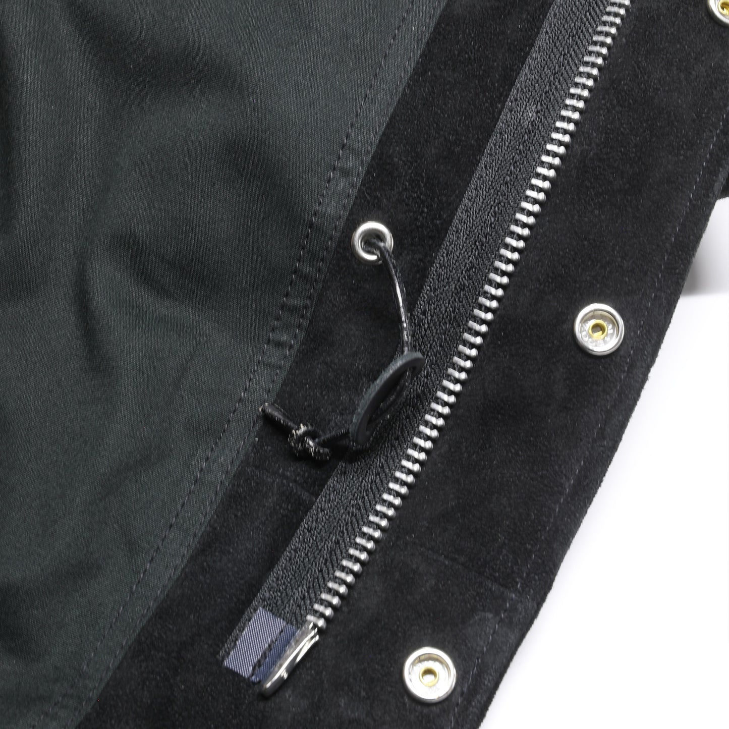 ホースハイドスウェードレザーM-65タイプジャケット／ブラック