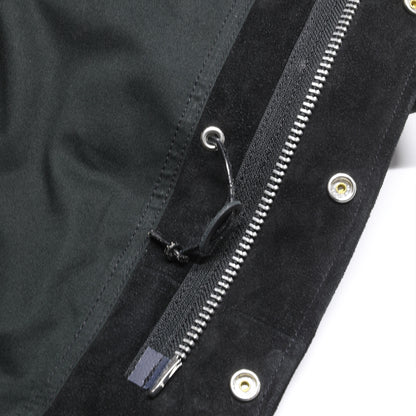 ホースハイドスウェードレザーM-65タイプジャケット／ブラック