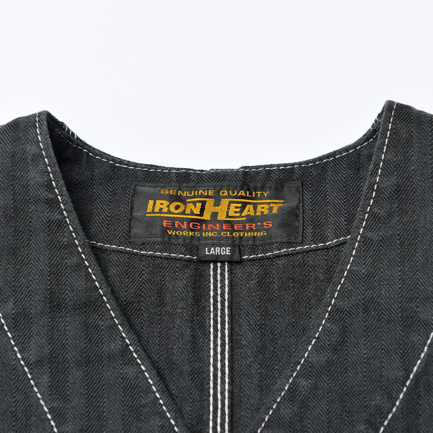 【IHJ-158】ヘリンボーンカラーレスチョアジャケット／ブラック