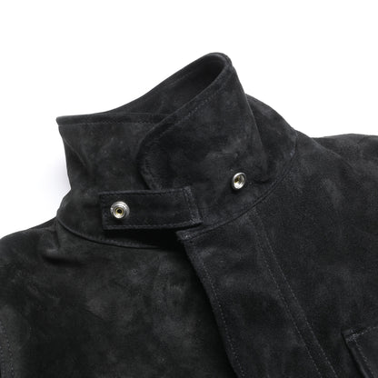 ホースハイドスウェードレザーM-65タイプジャケット／ブラック
