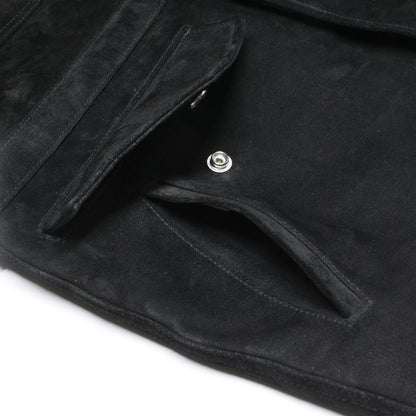 ホースハイドスウェードレザーM-65タイプジャケット／ブラック