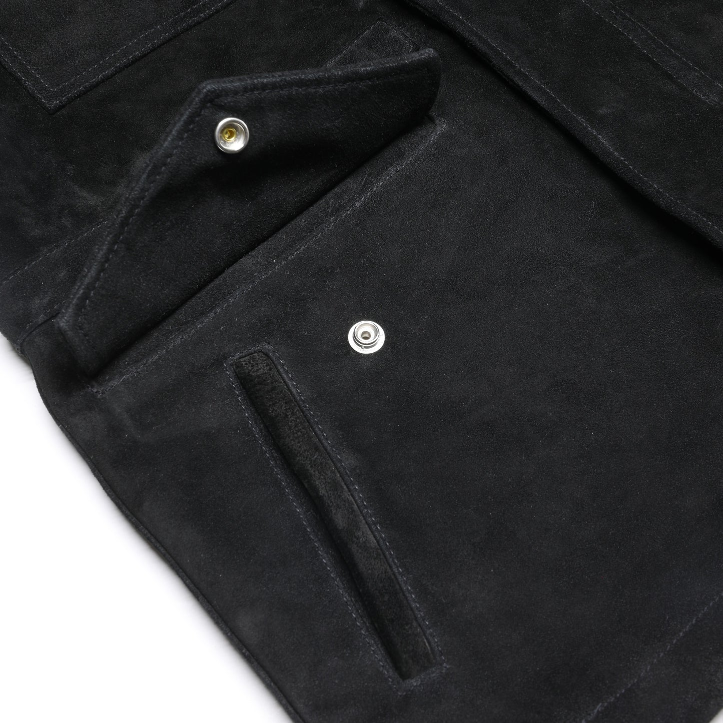 ホースハイドスウェードレザーM-65タイプジャケット／ブラック