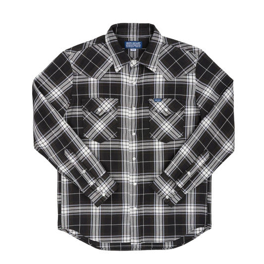 【IHSH-439】春ネルウエスタンシャツ／ブラック