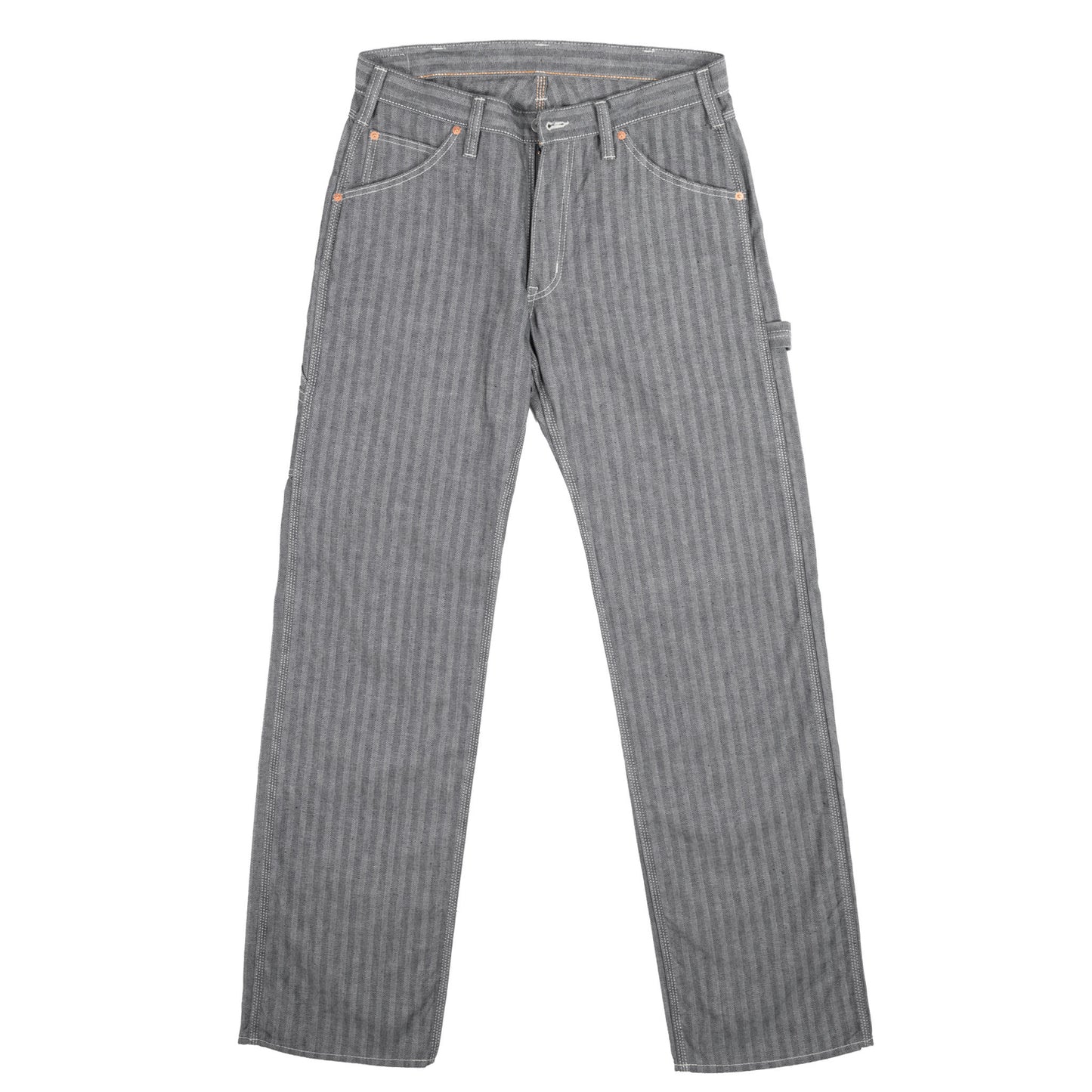 【830】ヘリンボーンペインターパンツ／ブラック